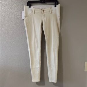 Isabel Maternity Cream Skinny Pants, 2